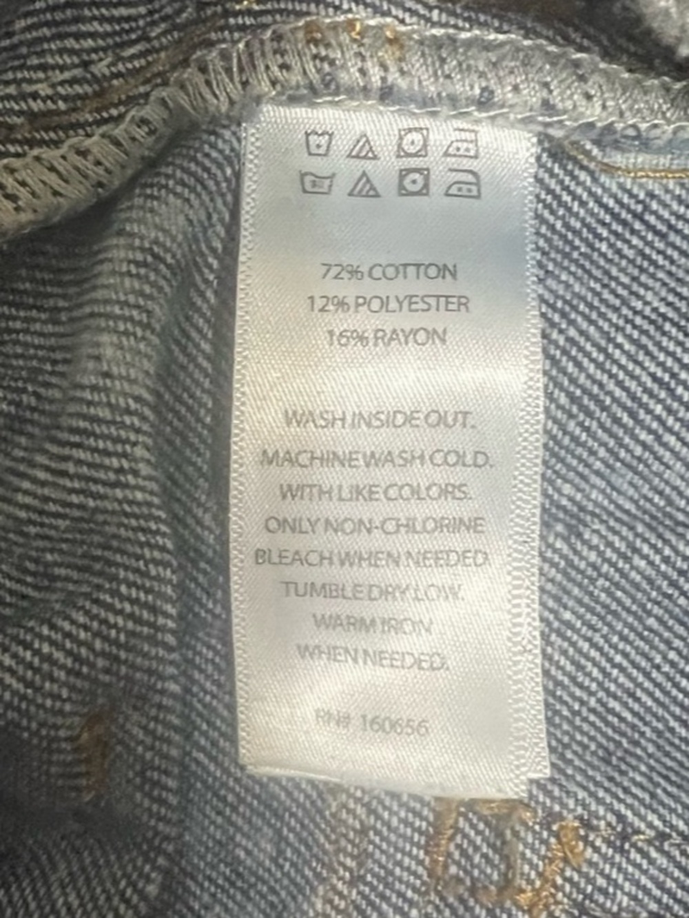 Sincerely Jules Denim Mini Skirt Size 3/25 - Picture 5 of 5